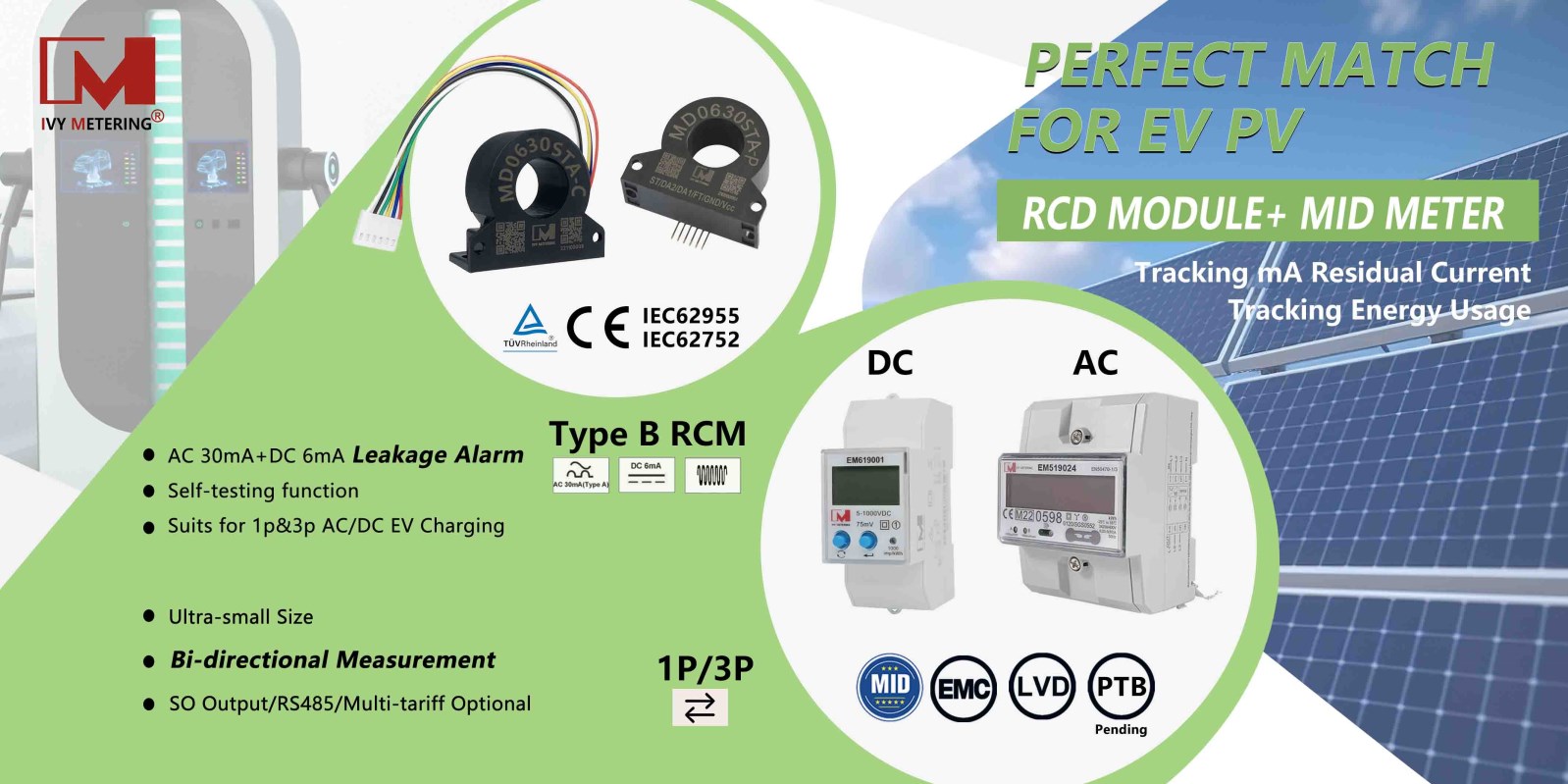 MD0630STA-C IEC62752 IS17017 Low-cost Type A RCD 30mA AC Leakage Sensing ZCT Transformer for Type 2 Charger