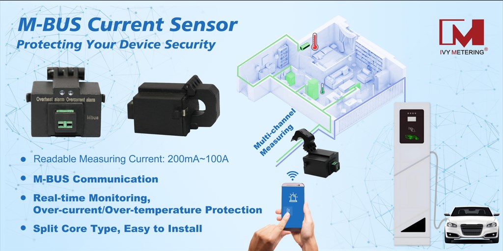 D129072 40mA-100A Real-time Monitoring Smart CT Current Sensor with M-bus for Electricity Equipment