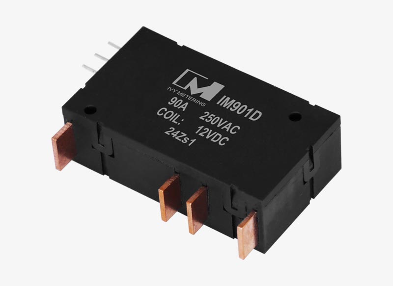 IM901D Competitive Price 80A 90A Coil 12VDC Magnetic Switch Dual Phase Latching Relay with CT Shunt